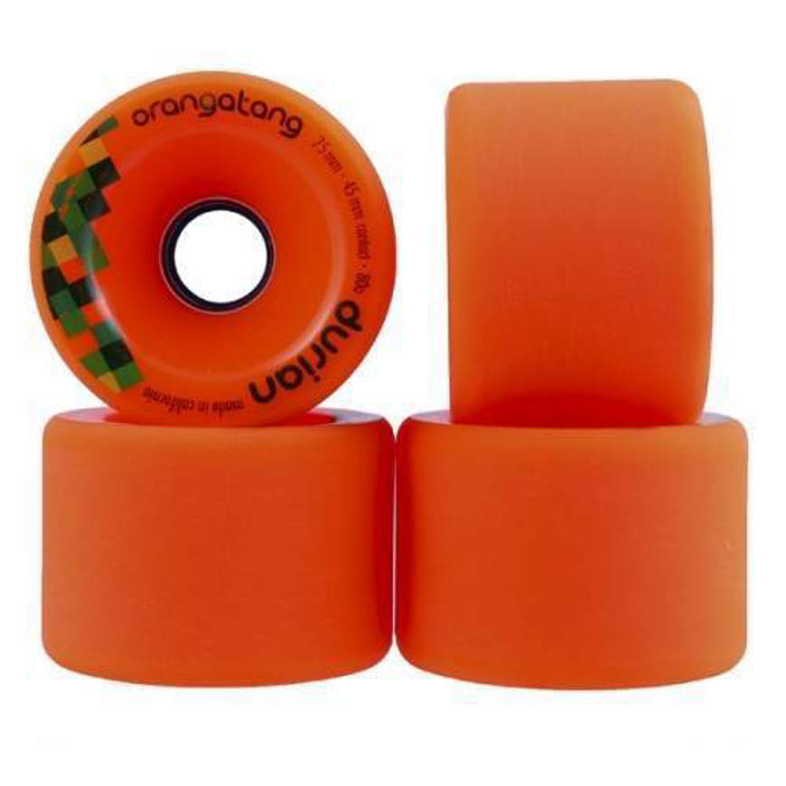 ORANGATANG Durian Orange 75mm Longboard Wheels 80a