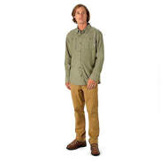 Picture of Burton Glade Long Sleeve Shirt Olive Night Chambray
