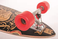 Picture of Dusters California Hackman Longboard Black/Kryptonics Red 34” x 9.5” - 20” Wheelbase