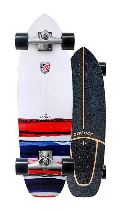 Carver 32.5 USA Resin Surfskate Completo con CX