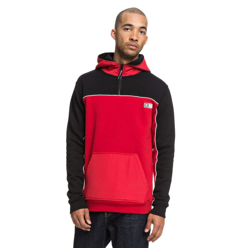 hoodie half on