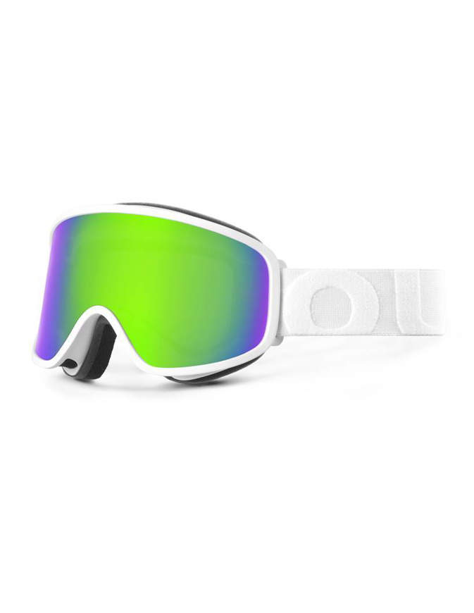 OUT OF Snowboard Goggle FLAT WHITE GREEN MCI