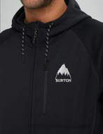 Picture of Burton Men's Crown Bonded Full-Zip Hoodie True Black