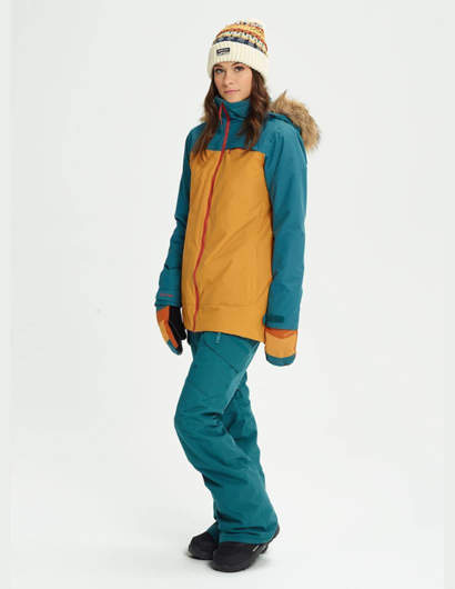 BURTON Lelah 2019 Giacca Snowboard Donna Balsam / Squashed