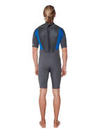 Picture of Quiksilver  Mens Prologue 2/2mm Short Sleeve Springsuit Wetsuit JET BLACK/NITE BLUE