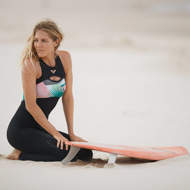 Picture of ROXY Muta Donna 1.5mm POP Surf Zipperless Long Jane Wetsuit Black