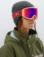 Picture of Anon Women's Insight Goggle 2020 Ruby / SONAR Infrared Blue + Spare Lens Amber 