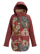 Picture of Burton Women's Prowess Jacket Snowboard 2020 Cheetah Floral / Rose Brown