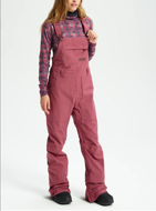 Picture of Burton Avalon Bib Women's Snowboard Pants Rose Brown