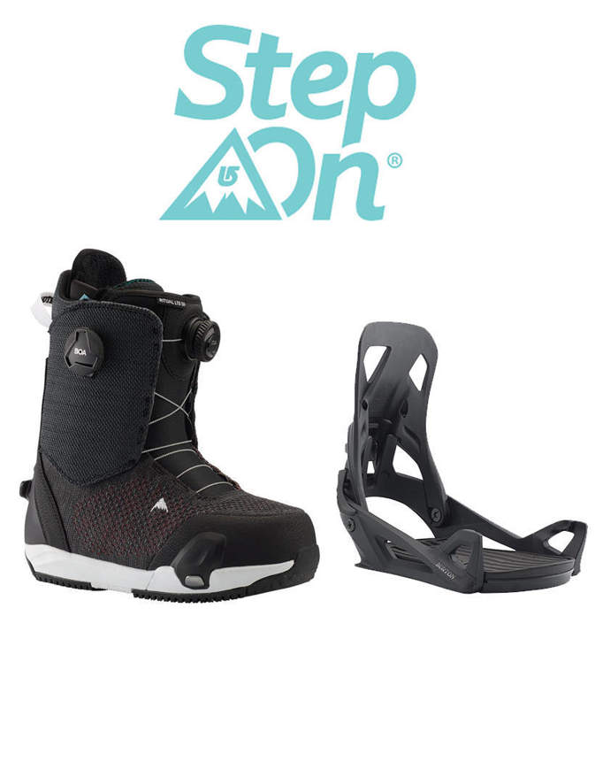 BURTON STEP ON ATTACCO SNOWBOARD 2020 + SCARPONE RITUAL LTD DONNA BOA