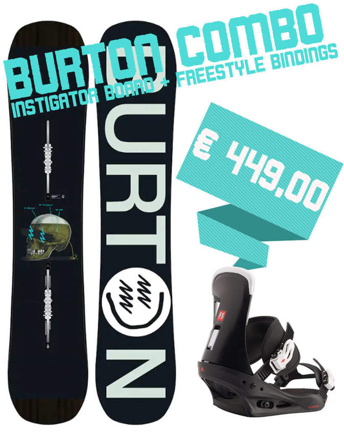 Combo Burton Pack Tavola Instigator 2020 + Attacco Freestyle 2020