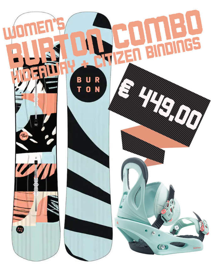 Combo Burton Pack Board HIDEAWAY 2020 Binding Citizen 2020