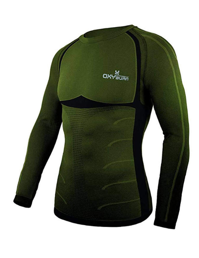 Oxyburn Sky-Race Compression Sports Shirt Army