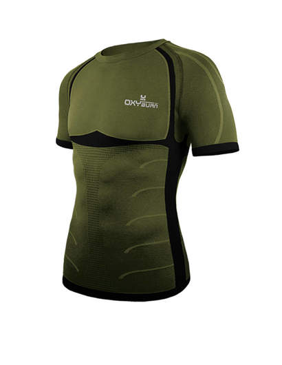 Oxyburn Forty-Two Compression Sports T-Shirt Army