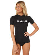 Hurley Lycra Donna One & Only Surf Shirt S/S Nera