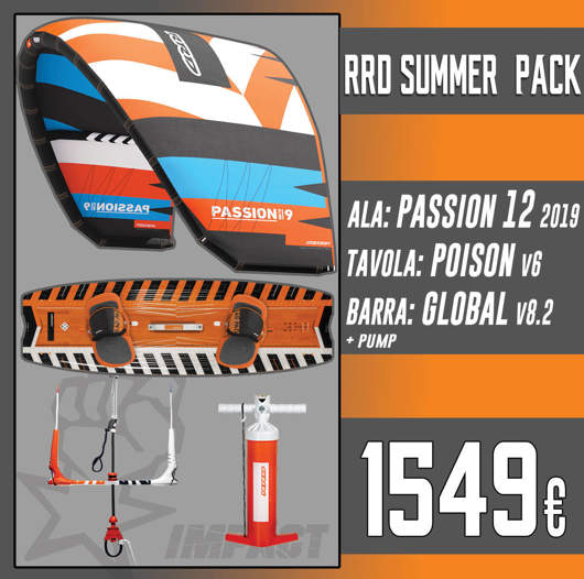 RRD KITE PACK Passion Mk10 + Poison V6 + Global Bar V 8.2 + RRD Pump
