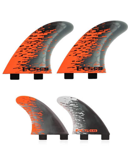 FCS Set pinne quad PC-7 Orange Smoke Retail Fins