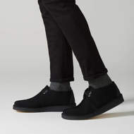 Clarks Scarpa Uomo Desert Trek Black Side