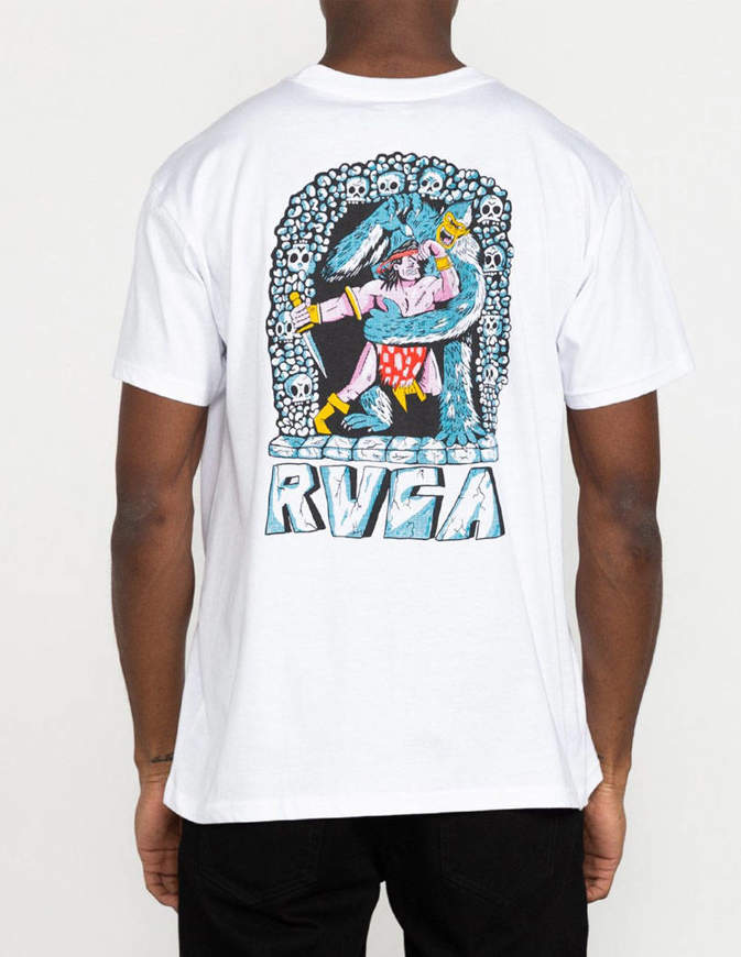 RVCA T-Shirt Barbarian Bianca