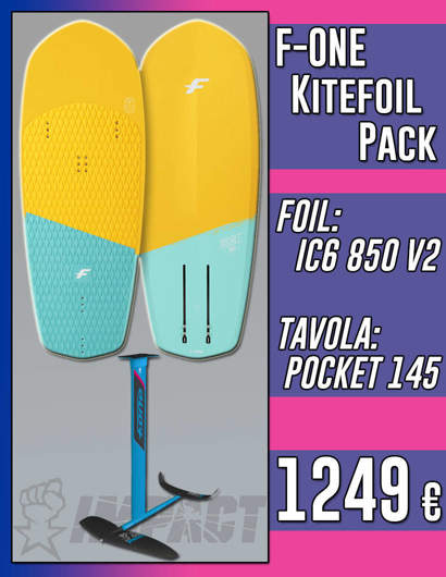 F-ONE KITEFOIL PACK IC6 850 V2 2020 + Tavola POCKET 145	
