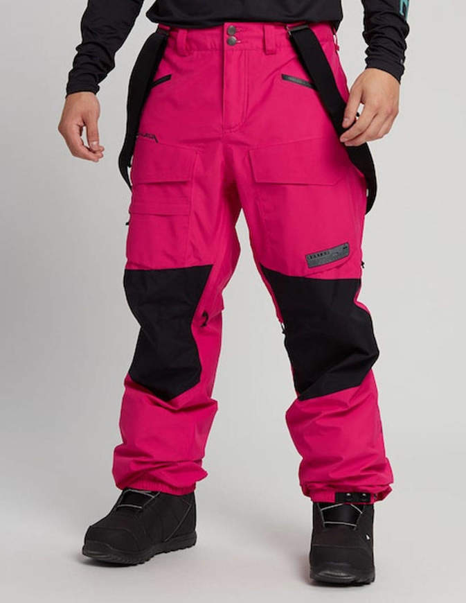 BURTON Gore-Tex Banshey Pantaloni Snowboard Uomo Rosa e Neri