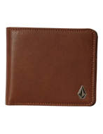 Volcom Leather Portafoglio SLIM STONE Marrone