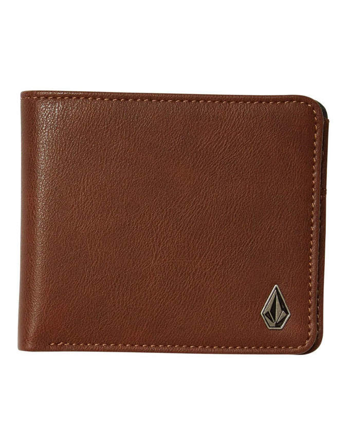 Volcom Leather Portafoglio SLIM STONE Marrone