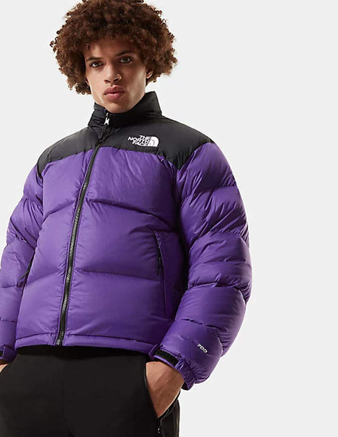 north face coat purple