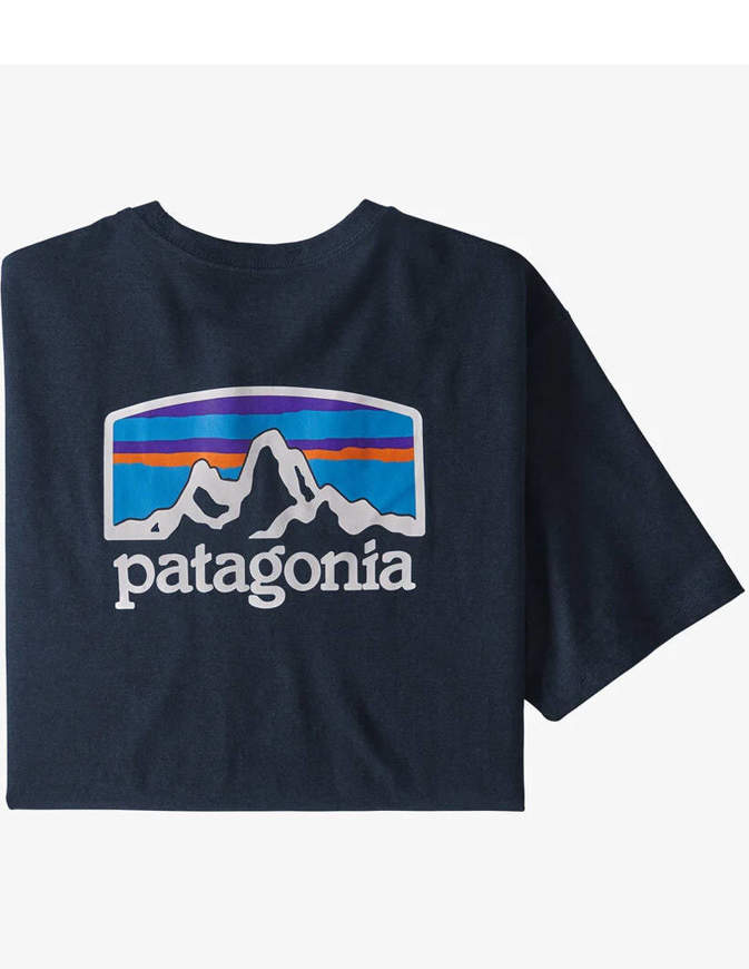 PATAGONIA T-shirt Fitz Roy Horizons Responsibili Navy