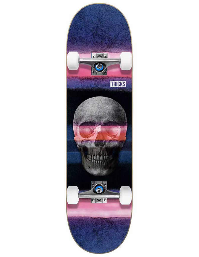 Skateboard Tricks Skull 7.75" x 31.60 Completo