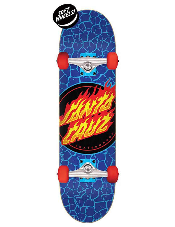 Skateboard Santa Cruz Flame Dot Micro sk8 7.50 Completo