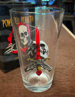 Powell Peralta Skate Skull & Sword Pint Glass