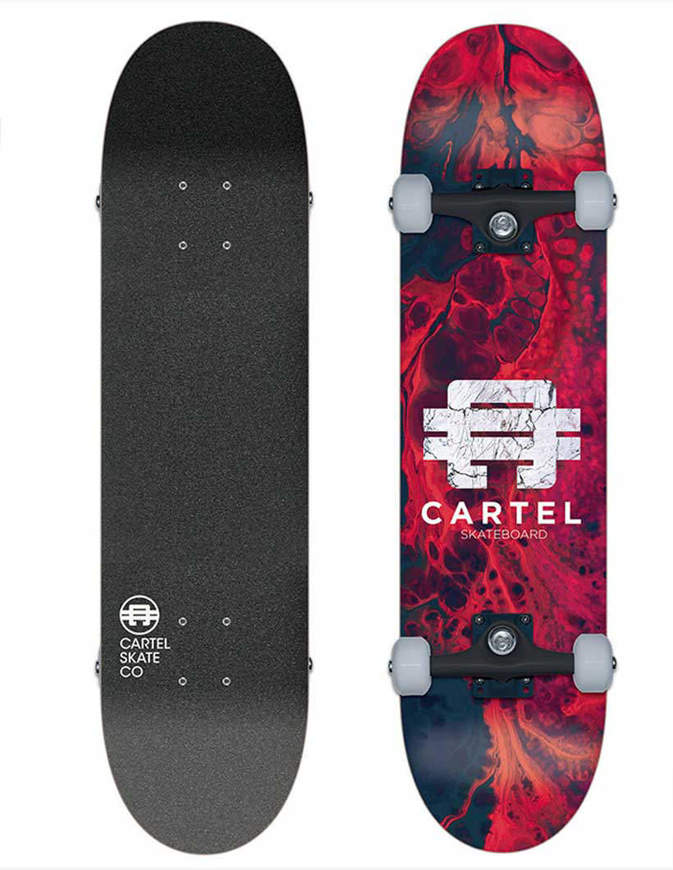 Skateboard Cartel Pro series Marble 7.8" Completo