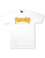 THRASHER T-Shirt Manica corta Flame Bianca