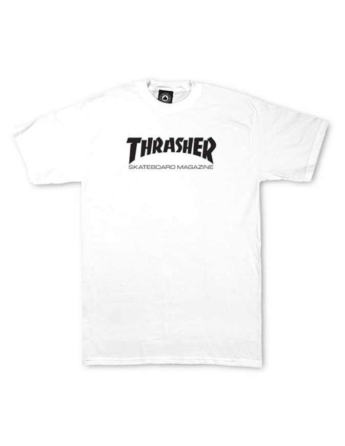 THRASHER T-Shirt Ragazzo Manica corta Skate Mag Bianca