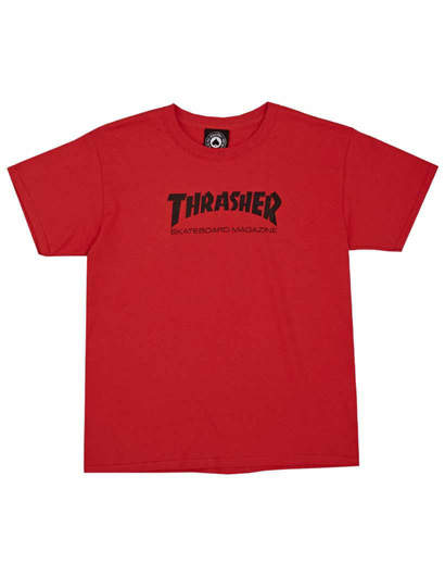 THRASHER T-Shirt Ragazzo Manica corta Skate Mag Rossa