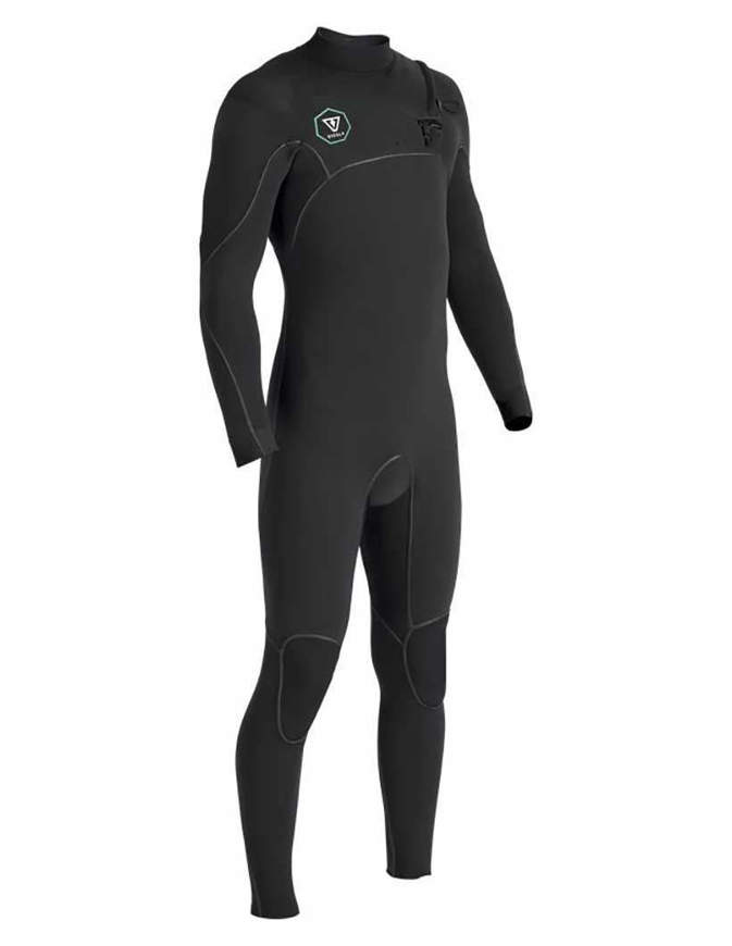 VISSLA 7 Seas Power Seam 4/3 Muta con zip sul petto Nera