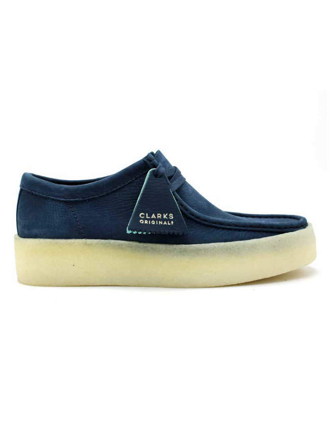 Clarks Scarpa Uomo Originals Wallabee Blu