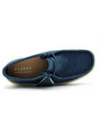 Clarks Scarpa Uomo Originals Wallabee Blu