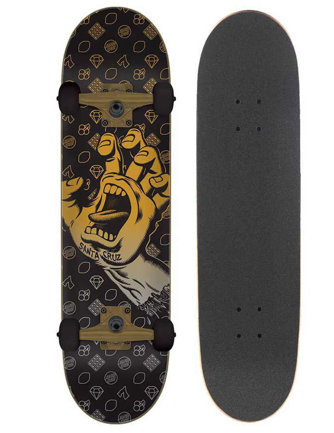 Tavola Skate Santa Cruz Jackpot Hand Large  8.25in Completo
