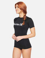 Hurley Maglia Donna One & Only Rashguard S/S Nera