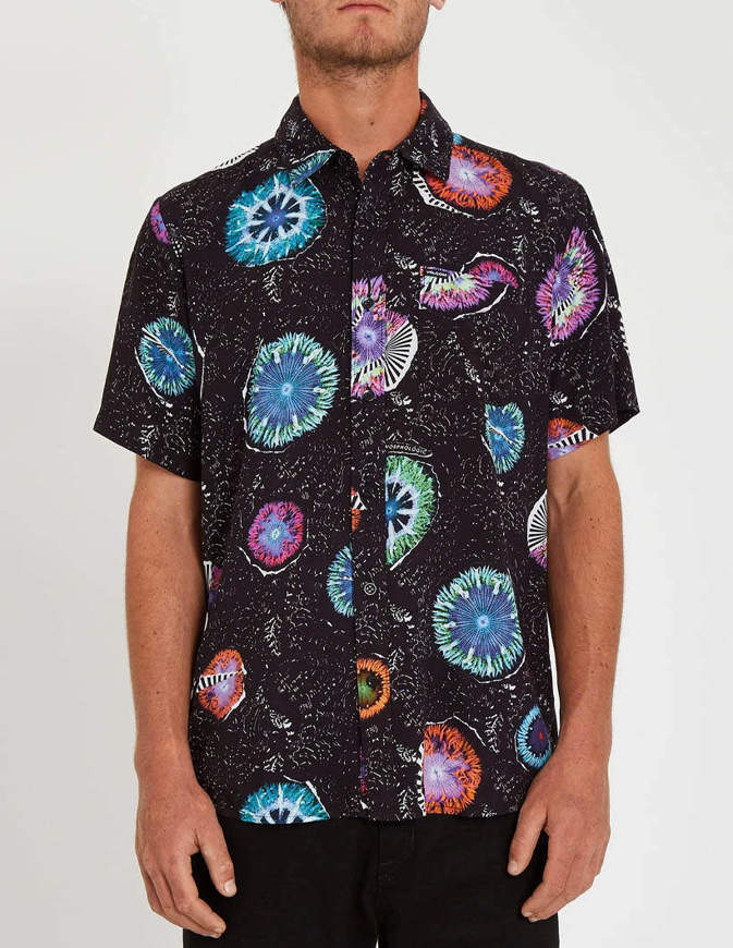 Volcom Camicia Coral Morph S/S Nera