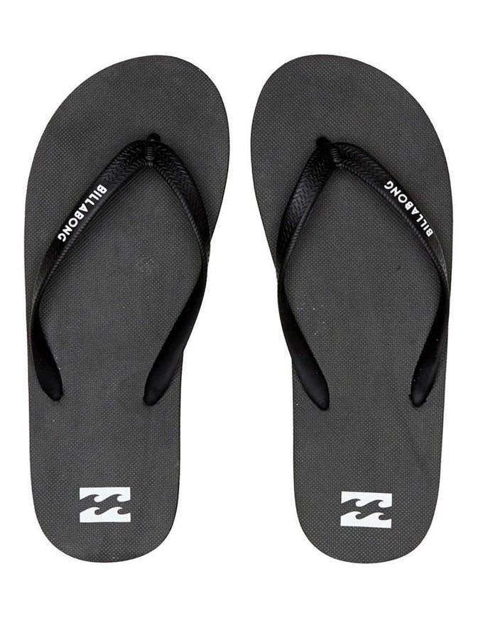 BILLABONG Flip Flop For Men Tides Solid Black - Impact shop action ...