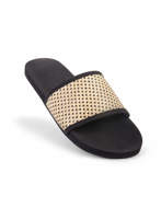 INDOSOLE Ciabatte Weaves Black/Batit Light