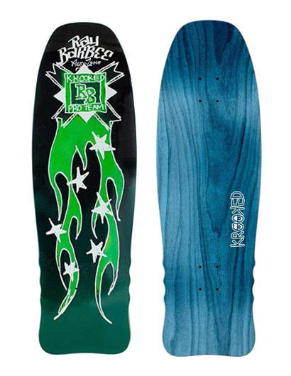 Skateboard Deck Krooked Deck Ray Barbee Flames 10''