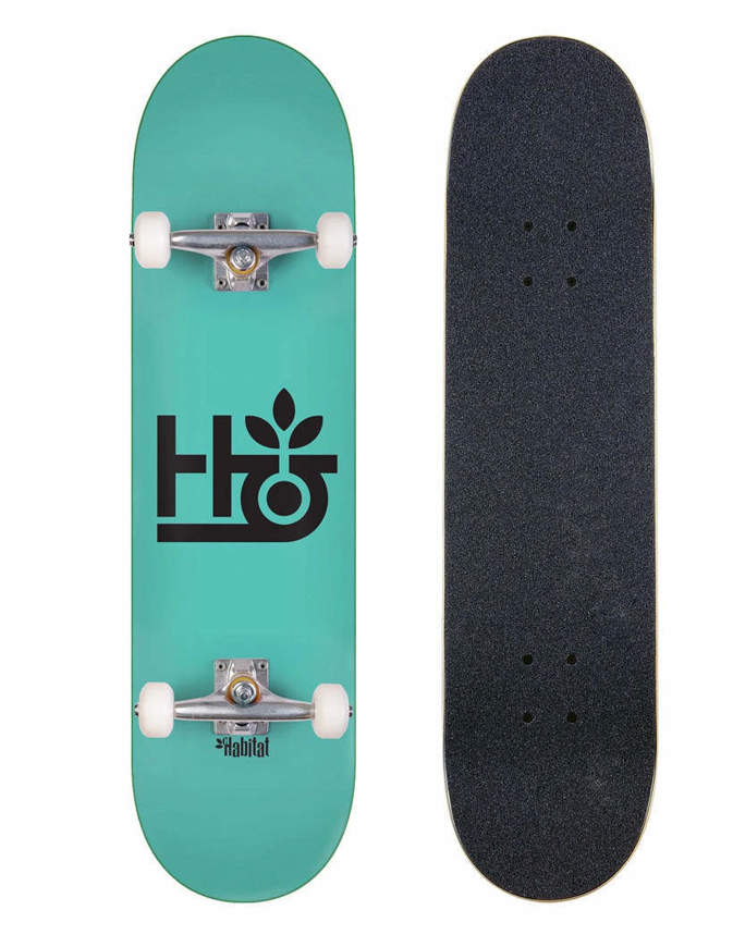 Skateboard Habitat Pod Teal 7.75" Completo