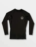 VOLCOM Lido Solid Long Sleeve UPF 50 Rashguard Black