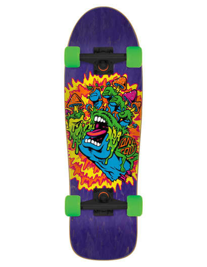 Skateboard Santa Cruz Toxic Hand 31.7" Cruzer Shaped Completo