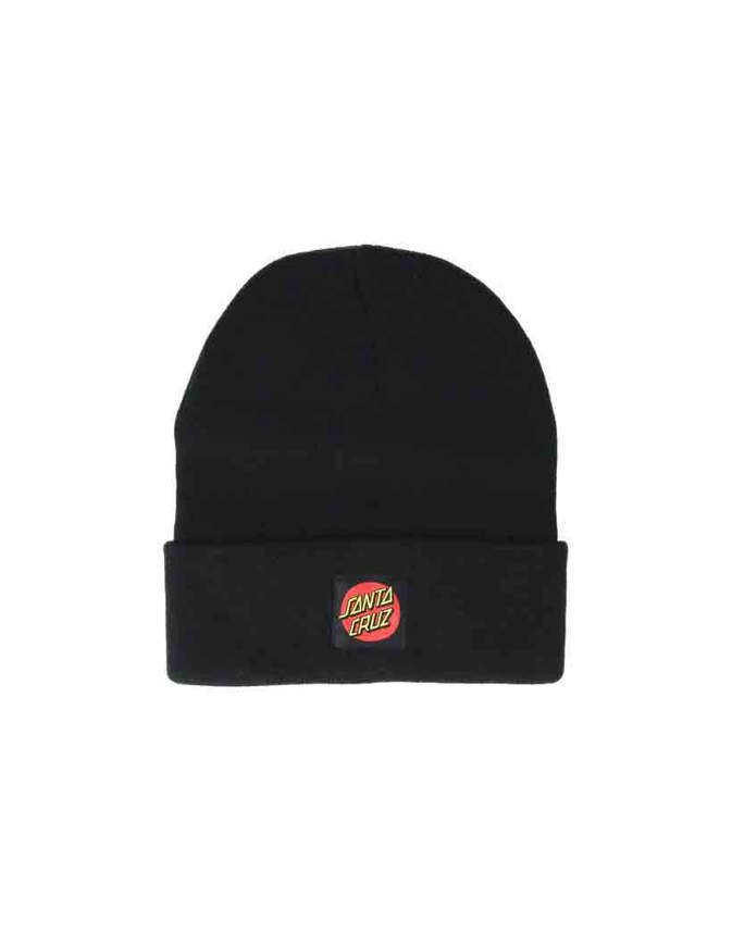 Santa Cruz Classic Label Dot Beanie Black