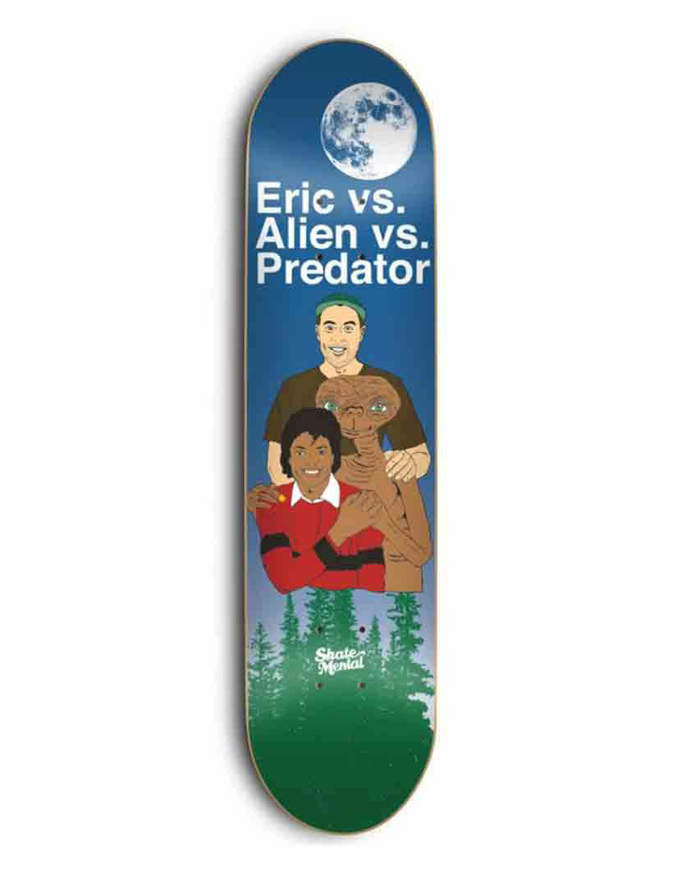 Skateboard Deck Skate Mental Alien Vs Predator 8.25"